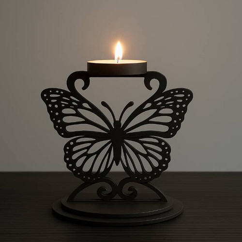 جا شمعی طرح پروانه